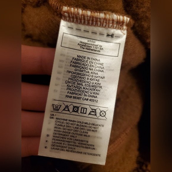 Adidas x Ivy Park teddy shorts. High waist. Brown. Size S Unisex. - Picture 8 of 12